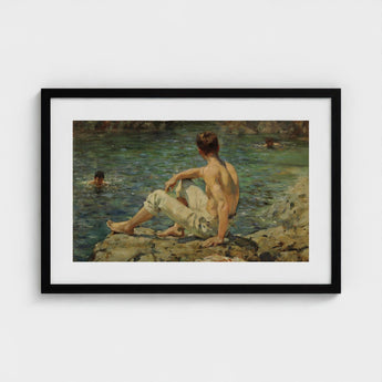Green and Gold - Henry Scott Tuke Art Print / Canvas Transposes, Seaside, Fleeting Touch Prints