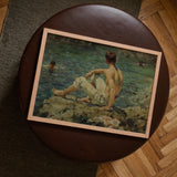 Green and Gold - Henry Scott Tuke Kunstdruck / Leinwand, Poster Drucke & visuelle Kunstwerke, Toby Leon