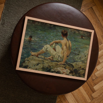 Green and Gold - Henry Scott Tuke Kunstdruck / Leinwand, Poster Drucke & visuelle Kunstwerke, Toby Leon