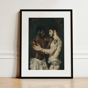 Gripped - Neoclassical Gay Bodybuilders Art Print / Canvas, Neoclassical Gay Bodybuilders, Gay Bodybuilders Art Print, Bodybuilders Art