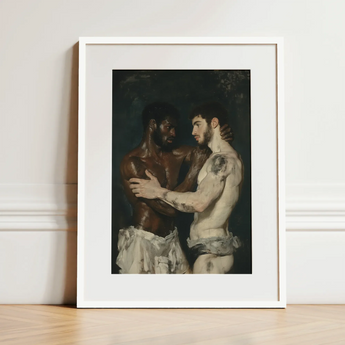 Gripped - Neoclassical Gay Bodybuilders Art Print / Canvas, Neoclassical Gay Bodybuilders, Gay Bodybuilders Art Print, Bodybuilders Art
