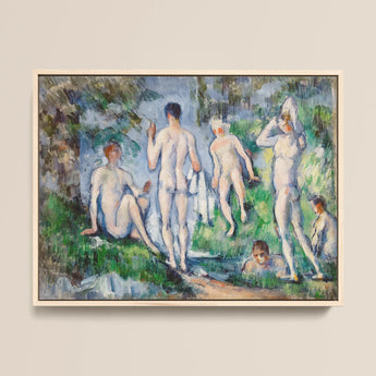 Group of Bathers - Paul Cézanne Nude Art Print / Canvas, 16x12’’ / 41x31cm / Natural Frame, Posters Prints & Visual Artwork, Toby Leon