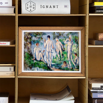 Group of Bathers - Paul Cézanne Nude Art Print / Canvas Framed Painting Figures Natural Outdoor Skinny-dipping Fever Dream, Cubist Frat