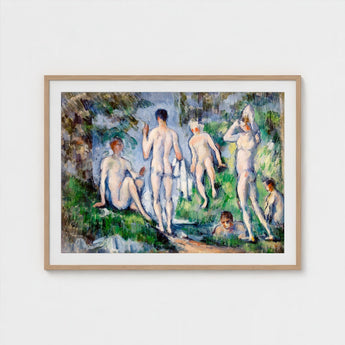 Group of Bathers - Paul Cézanne Nude Art Print / Canvas Skinny-dipping Fever Dream, Cubist Frat Party, Greek Gods Stumbling Prints