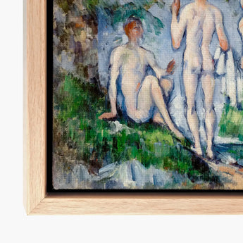 Group of Bathers - Paul Cézanne Nude Art Print / Canvas Framed Painting Figures Outdoor Rendered Skinny-dipping Fever Dream, Cubist Frat