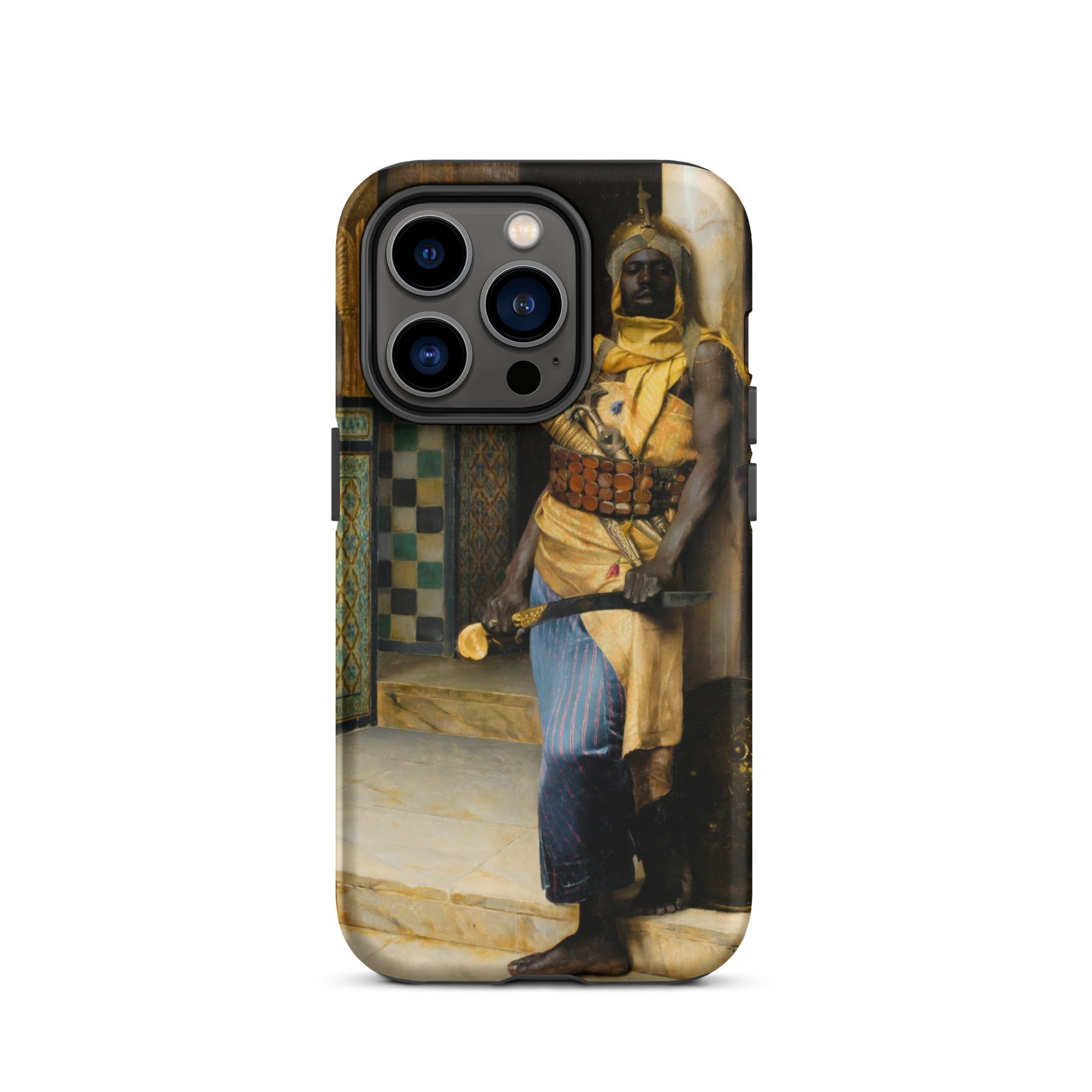 Guarding the Palace Ludwig Deutsch Iphone Case, 14 Pro / Matte, Phone Case Painting Dark Skinned Man Traditional Garb