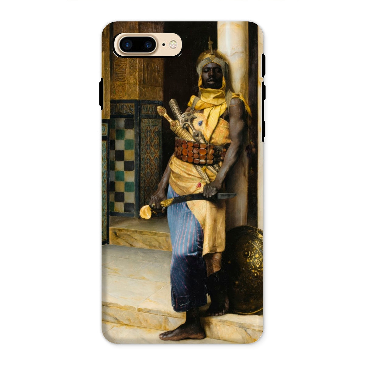 Guarding the Palace Ludwig Deutsch Iphone Case, 8 Plus / Matte, Phone Case Painting African Warrior Traditional Dress Sword