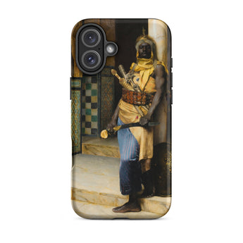 Guarding the Palace - Ludwig Deutsch Phone Case Iphone 16 Plus / Matte Phone Case Painting Moorish Guard Ludwig Deutsch’s Orientalism,