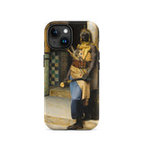 Guarding the Palace - Ludwig Deutsch Phone Case Iphone 15 / Matte Iphone Case Painting North African Guard Ludwig Deutsch’s Orientalism,