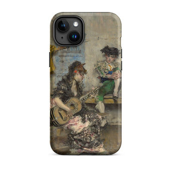 Giocatore di Chitarra - Giovanni Boldini Custodia Iphone, 15 Plus / Opaca, Custodie per Telefoni Cellulari, Toby Leon