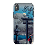 Lago di Hakone al chiaro di luna - Custodia Iphone di Hiroaki Takahashi, x / Opaco, Custodie per telefoni cellulari, Toby Leon