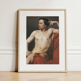 Half Painted Figure - William-adolphe Bouguereau Art Print / Canvas, 12x16’’ / 31x41cm / Natural Frame / Matboard, Posters Prints & Visual
