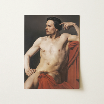 Half Painted Figure - William-adolphe Bouguereau Art Print / Canvas, 12x16’’ / 31x41cm / Unframed / no Border, Posters Prints & Visual