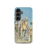 Halt in the Desert - John Frederick Lewis Phone Case Samsung Galaxy S24 / Matte Phone Case Vintage-style Illustration Camels Desert Traders