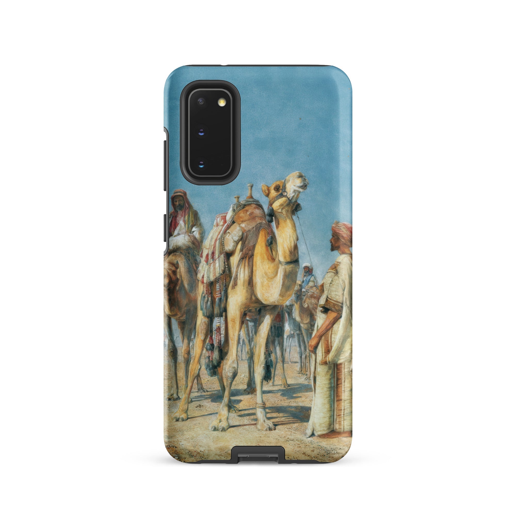 Halt in the Desert John Frederick Lewis Samsung Case, Galaxy S20 / Matte, Protective Smartphone Case Desert Caravan Painting