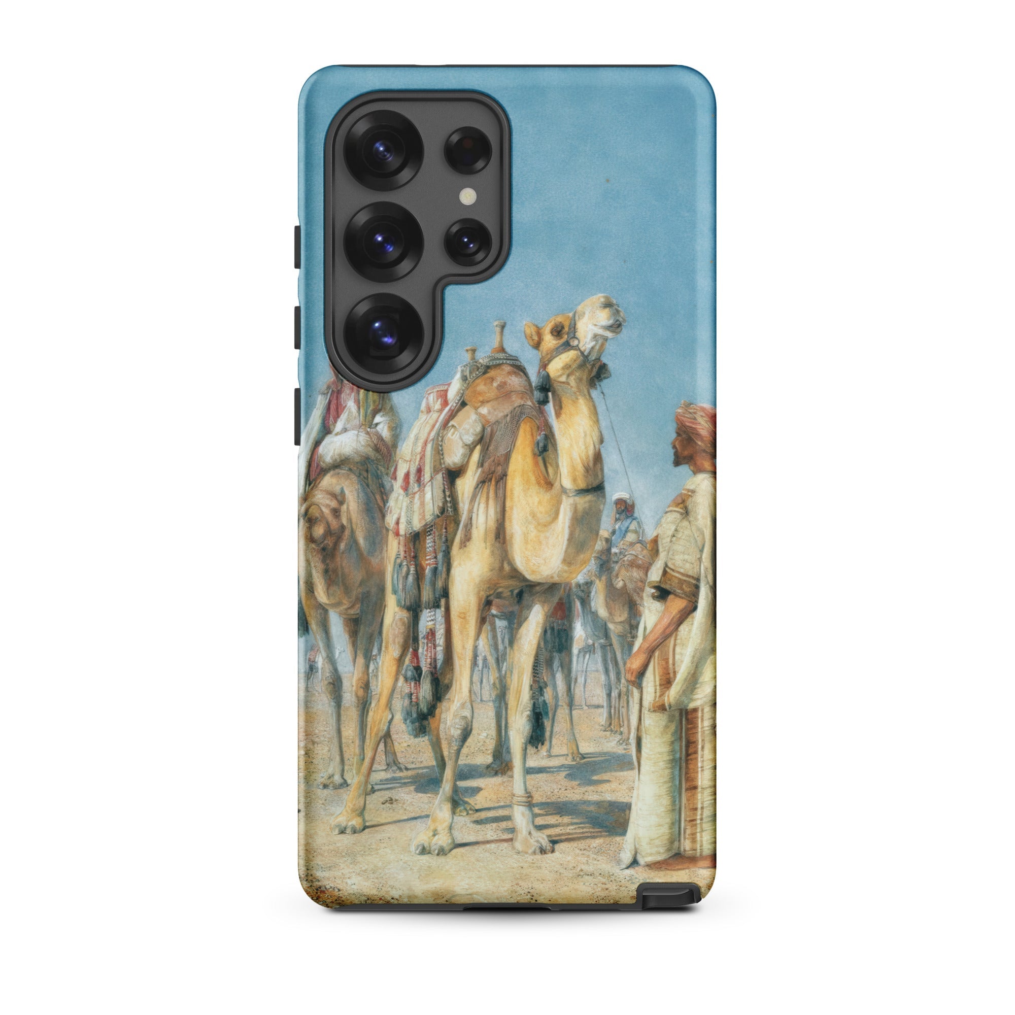 Halt in the Desert John Frederick Lewis Samsung Case, Galaxy S25 Ultra / Matte, Smartphone Case Desert Caravan Painting