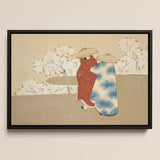 Hanami Season - Kamisaka Sekka Art Print / Canvas, 18x12’’ / 46x31cm / Black Frame, Posters Prints & Visual Artwork, Toby Leon