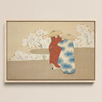 Hanami Season - Kamisaka Sekka Art Print / Canvas, Kamisaka Sekka’s Hanami, Meiji Era Rinpa Revival, Sekka’s Hanami Season