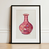 Hand Painted Carafe - Ralph Atkinson Art Print / Canvas, 12x16’’ / 31x41cm / Black Frame / Matboard, Posters Prints & Visual Artwork, Toby