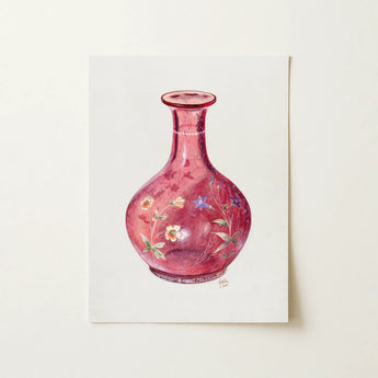 Hand Painted Carafe - Ralph Atkinson Art Print / Canvas, 12x16’’ / 31x41cm / Unframed / no Border, Posters Prints & Visual Artwork, Toby