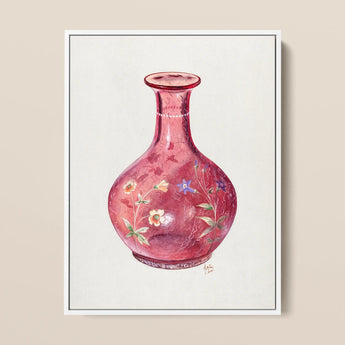 Hand Painted Carafe - Ralph Atkinson Art Print / Canvas, 12x16’’ / 31x41cm / White Frame, Posters Prints & Visual Artwork, Toby Leon