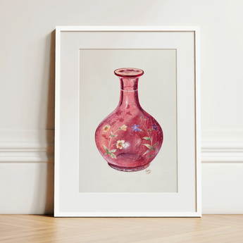 Hand Painted Carafe - Ralph Atkinson Art Print / Canvas, 12x16’’ / 31x41cm / White Frame / Matboard, Posters Prints & Visual Artwork, Toby