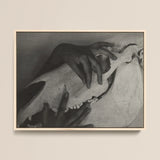 Hands and Horse Skull - Alfred Stieglitz Art Print / Canvas Black-and-white Framed Artwork Hands Gently Skull Alfred Stieglitz’s Haunting