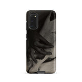 Hands and Horse Skull - Alfred Stieglitz Phone Case Samsung Galaxy S20 / Matte Black Gray Phone Case Dramatic High-contrast Artwork Hands