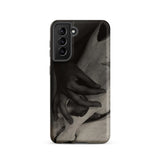 Hands and Horse Skull - Alfred Stieglitz Phone Case Samsung Galaxy S21 / Matte Black Gray Phone Case Monochrome Artwork Hands Gently Horse
