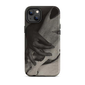 Hands and Horse Skull - Alfred Stieglitz Phone Case Iphone 14 Plus / Matte Black Iphone Case Grayscale Art Horse Skull,