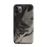 Hands and Horse Skull - Alfred Stieglitz Phone Case Iphone 11 Pro Max / Matte Black White Phone Case Horse Skull, Iphone