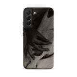 Hands and Horse Skull - Alfred Stieglitz Phone Case Samsung Galaxy S22 Plus / Matte Black White Phone Case Detailed Artistic Depiction