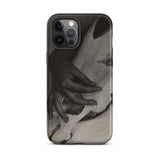Hands and Horse Skull - Alfred Stieglitz Phone Case Iphone 12 Pro Max / Matte Smartphone Case Monochrome Hand Design Horse Skull, Iphone