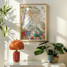 Hanuman the Handyman - Monkey God Carnival Art Print, Framed Abstract Artwork Colorful Patterns Shapes