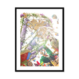 Hanuman the Handyman - Monkey God Carnival Art Print, Framed Surreal Collage