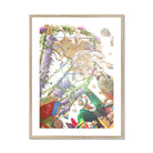 Hanuman the Handyman - Monkey God Carnival Art Print, Framed Surreal Floral Artwork