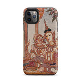 Hanuman & Maiden - Custodia per iPhone del Ramayana thailandese, 11 Pro Max / Opaca, Custodie per telefoni cellulari, Toby Leon