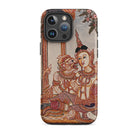 Hanuman & Maiden - Thai Ramayana Iphone Case, 16 Pro Max / Matte, Phone Case Thai Art
