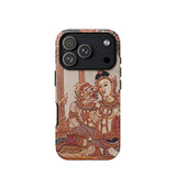 Hanuman & Maiden - Custodia per iPhone del Ramayana thailandese, 17 Pro / Opaca, Custodie per telefoni cellulari, Toby Leon