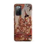 Hanuman & Maiden - Thai Ramayana Phone Case, Samsung Galaxy S20 Fe / Matte, Mobile Cases, Toby Leon