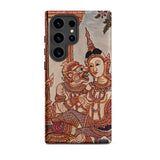 Hanuman & Maiden - Thai Ramayana Phone Case, Samsung Galaxy S24 Ultra / Matte, Mobile Cases, Toby Leon