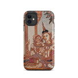 Hanuman & Maiden - Thai Ramayana Phone Case Iphone 11 / Matte Artistic Phone Case Ramayana Iphone Case, Twilight Realm Caught, Thai
