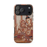 Hanuman & Maiden - Thai Ramayana Phone Case Iphone 17 Pro Max / Matte Iphone 12 Pro Max Case Traditional Thai Art Ramayana Case, Twilight