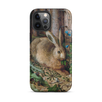 Ein Hase im Wald - Hans Hoffman Iphone Hülle, 12 Pro Max / Matt, Handyhüllen, Toby Leon