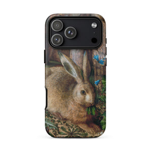 A Hare in the Forest - Hans Hoffman Phone Case, Hans Hoffman Iphone, Luminous Eye Catching, Crouches Low