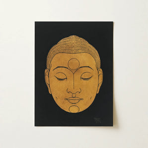 Head of Buddha - Reijer Stolk Graphic Art Print / Canvas, 12x16’’ / 31x41cm / Unframed / no Border, Posters Prints & Visual Artwork, Toby