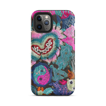 Heart and Soul - Ceremonial Miao Textile Art Phone Case, Iphone 11 Pro / Matte, Mobile Cases, Toby Leon