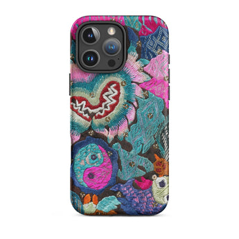 Heart and Soul - Ceremonial Miao Textile Art Phone Case, Iphone 16 Pro Max / Matte, Mobile Cases, Toby Leon