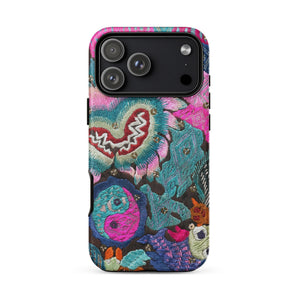 Heart and Soul - Ceremonial Miao Textile Art Phone Case, Iphone Case