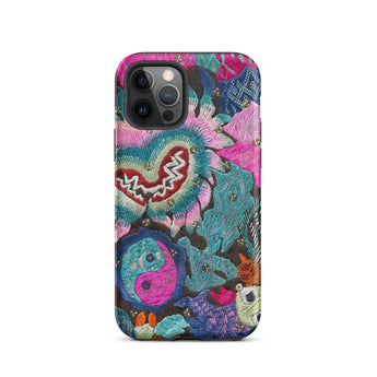 Heart and Soul - Ceremonial Miao Textile Art Phone Case Iphone 12 Pro / Matte Embroidered Floral Iphone Case